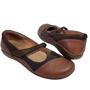 NEW Naot Kirey Mary Jane Flats Women Sz 40/9-9.5 Leather Comfort Arch Support